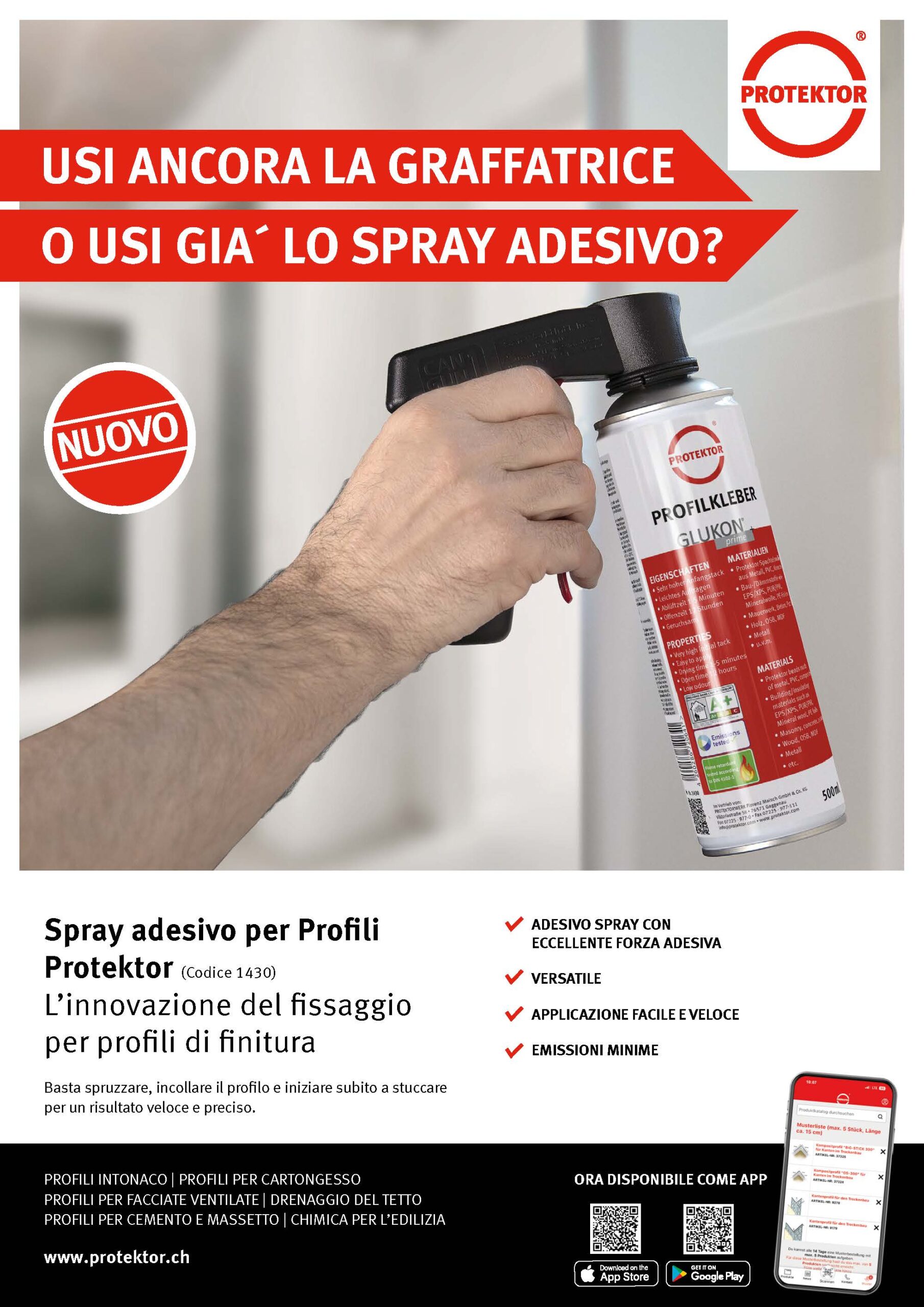 Spray adesivo per Profili Protektor