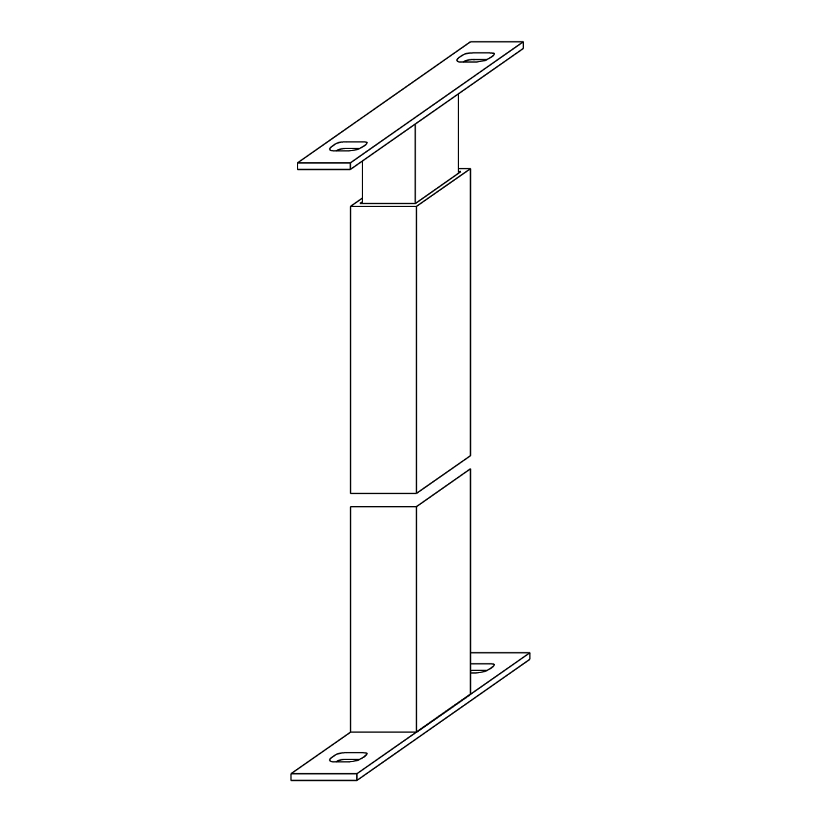 Standrohr 50/50/4, teleskopierbar