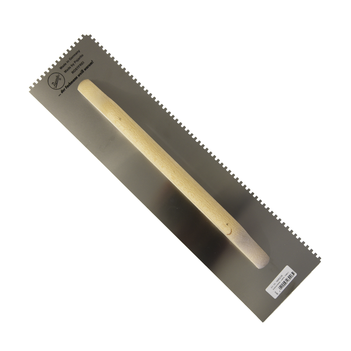 Zahnkelle, rostfrei, 500x130x3mm