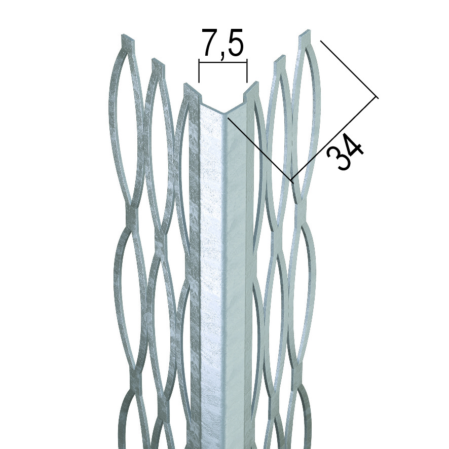 Cornière d’angle pour enduit intérieur
