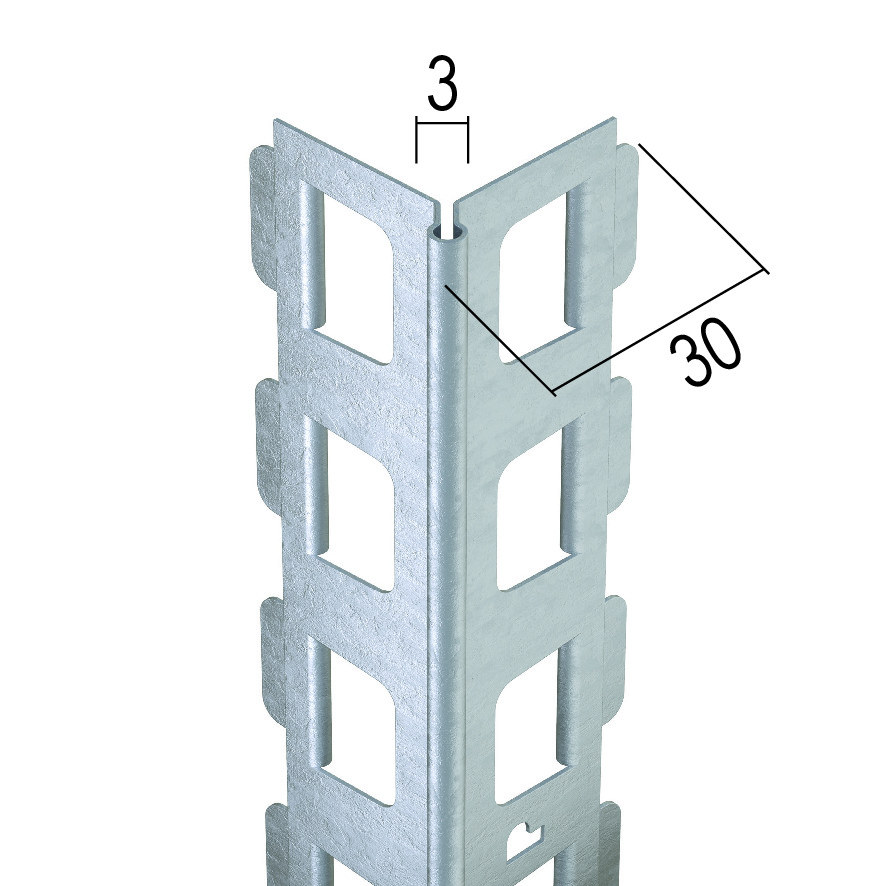 Cornière d’angle pour enduit intérieur