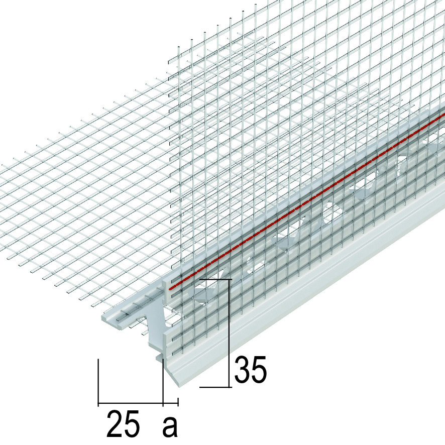 Profilé goutte d’eau pour isolation thermique