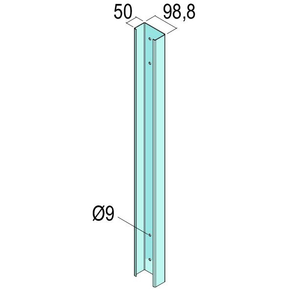 Profilé de parapet/tablier de plafond en C