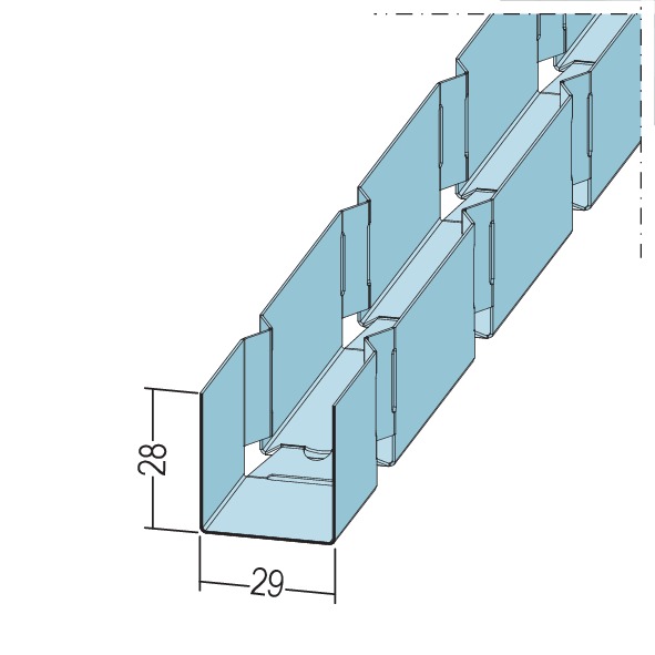 Profilé de raccord en U pliable