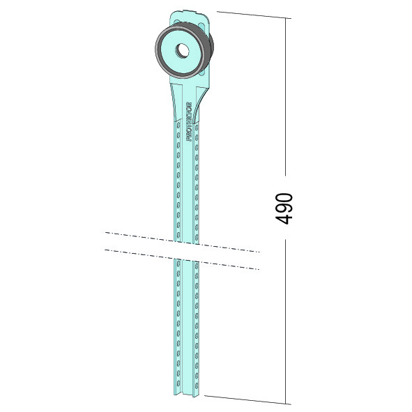 Barres d’ajustage p. suspension Nonius acoustiquement isolée