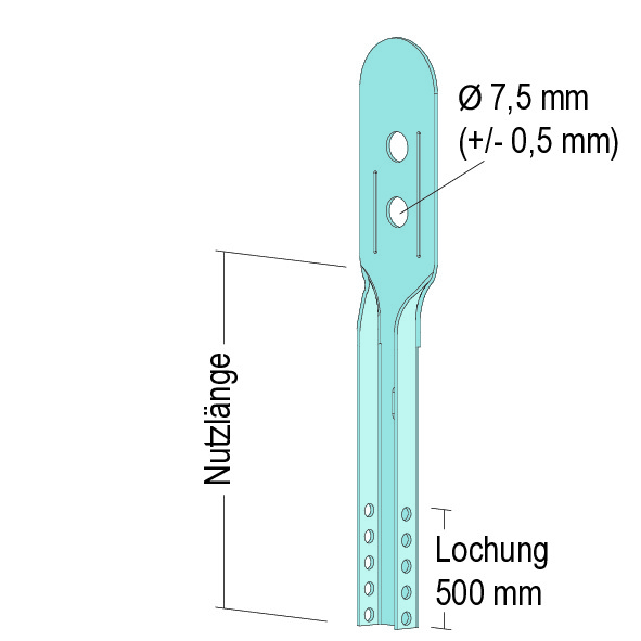 Barres d’ajustage pour suspension Nonius
