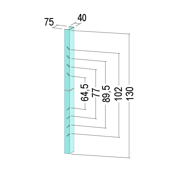 Profilo per architravi di porte