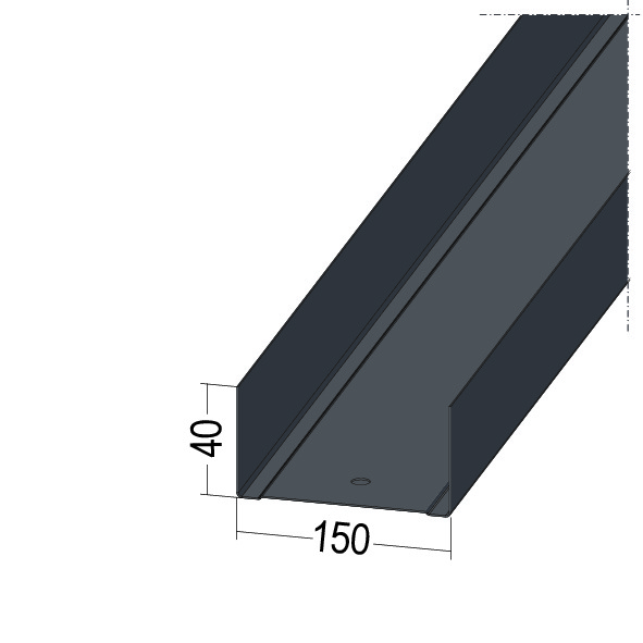 Guida per parete a U C3-C5 universal