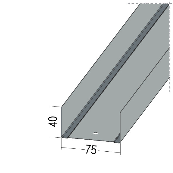 Guida a U per parete C5M universal+